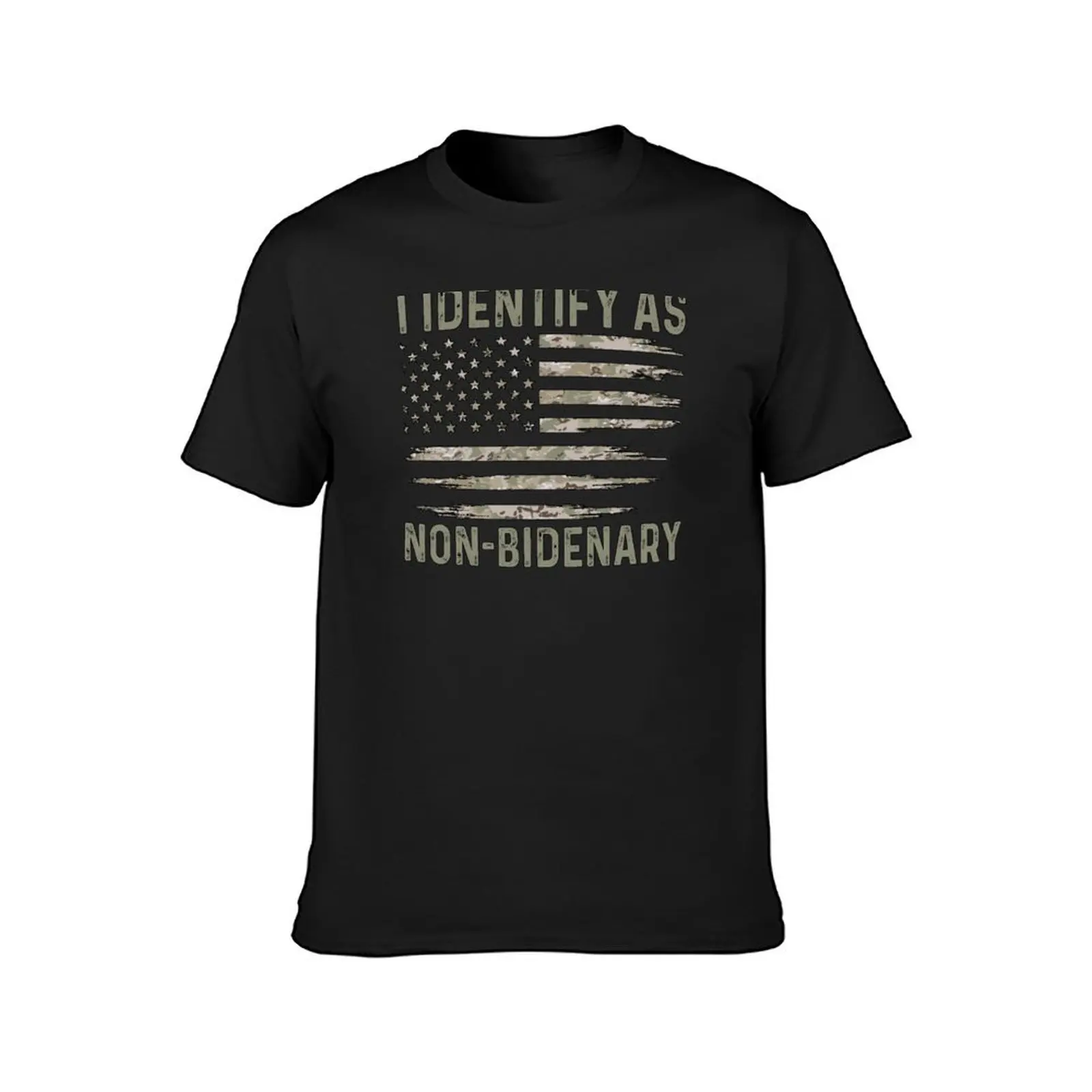 I Identify As Non Bidenary, Anti Joe Biden T-Shirt anime clothes new edition anime workout shirts for men