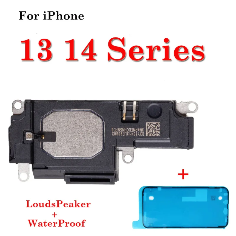 1set Sound Buzzer Ringer For iPhone 13 14 Plus Mini Pro max  Bottom Loud Speaker Flex Cable   Waterproof Sticker Replacement