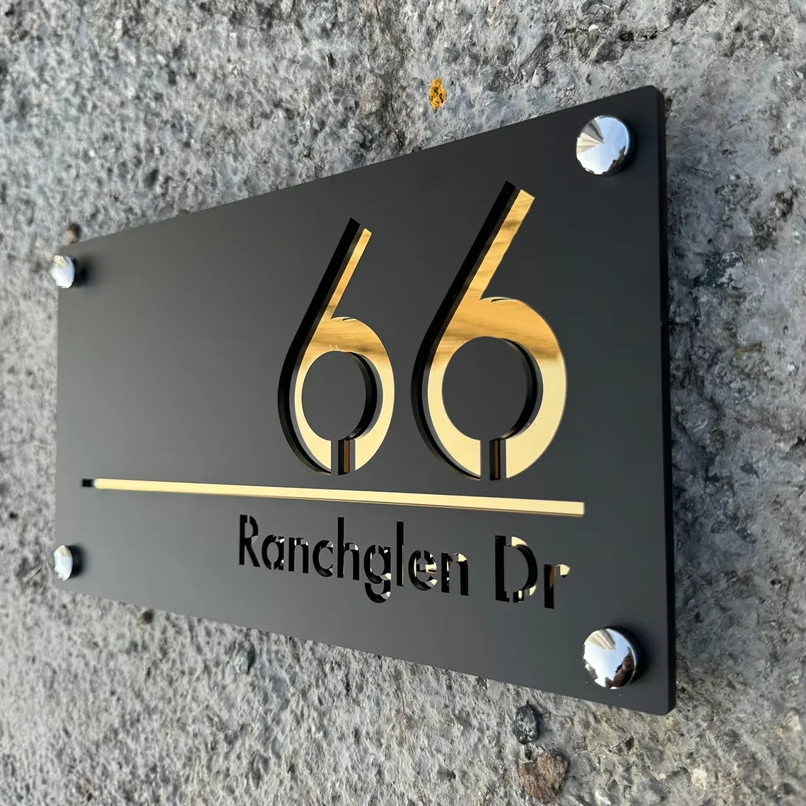 Large External House Numbers Sign Personalized Modern Residential Number House Plate 3D Laser Cutting Acrylic Numbe Street Sign
