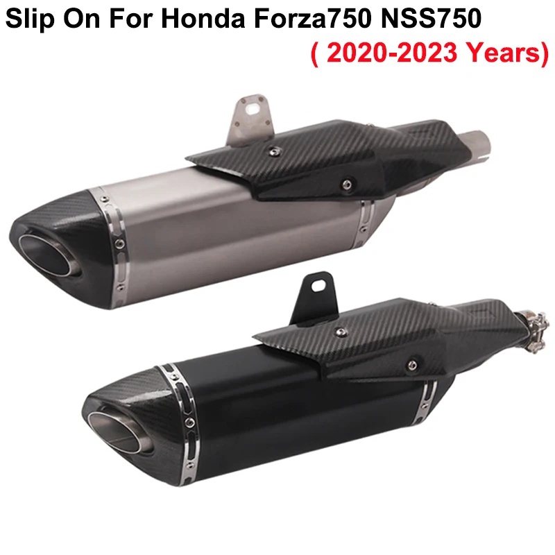 

Slip On For Honda Forza NSS 750 Forza750 NSS750 Motorcycle Exhaust Escape Modified Mid Link Pipe Carbon Fiber Muffler DB Killer