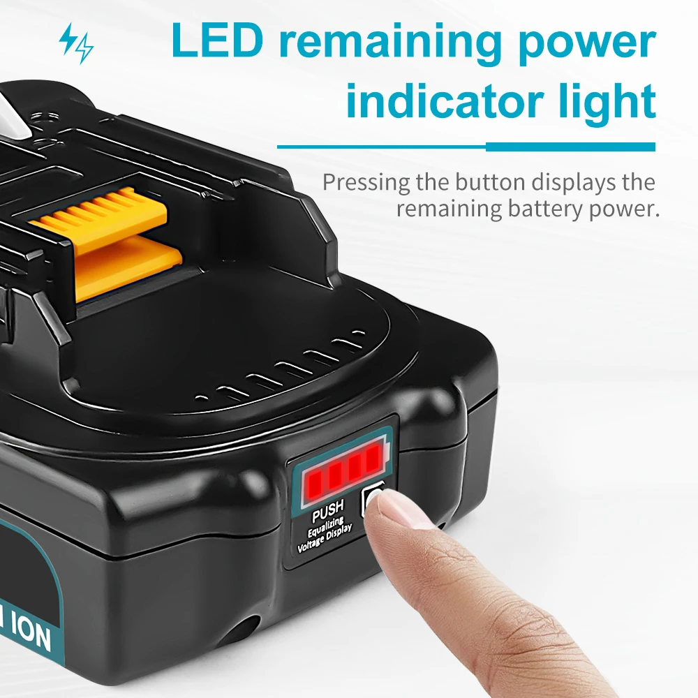 Camason Makita 18 V Batterij Voor Vervanging Van Elektrisch Gereedschap Bl1860 Bl1850 18 V Li-Ion Oplaadbare Batterijen Pack Oplader