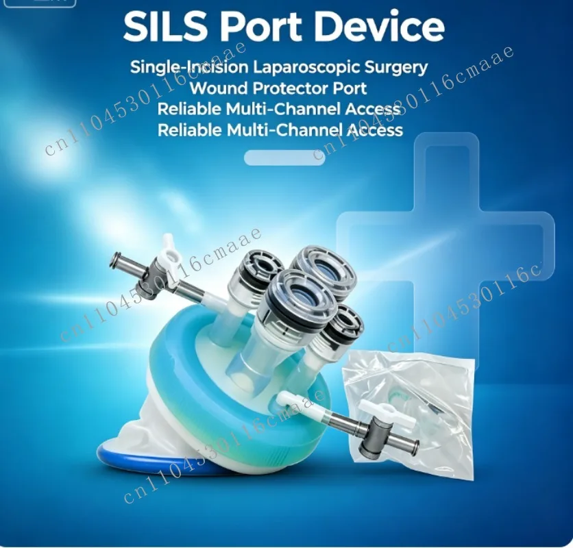Disposable Single‑Incision Laparoscopic SILS Port With Wound Protector Multi‑Channel Surgical Laparoscopy Operation Instrument