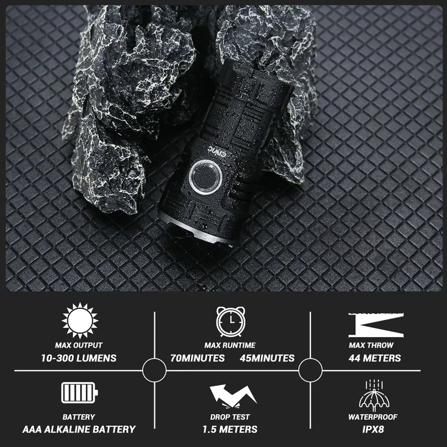 High power LED Mini flashlight USB rechargeable with 8 * XPG beads tail magnet clip torch waterproof portable lighting