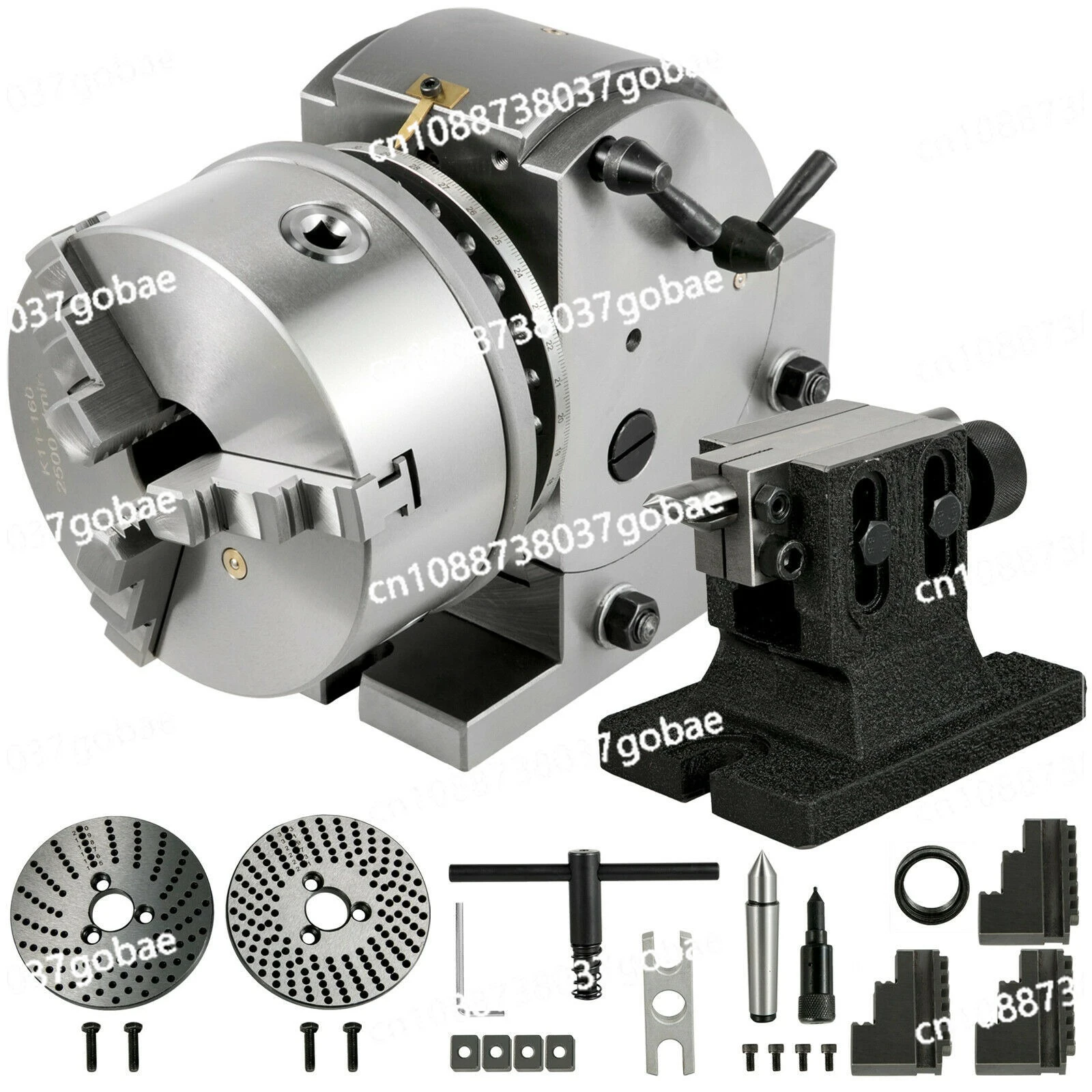 

BS-0-4 inch hand crank precision universal indexing head milling machine simple with tail seat