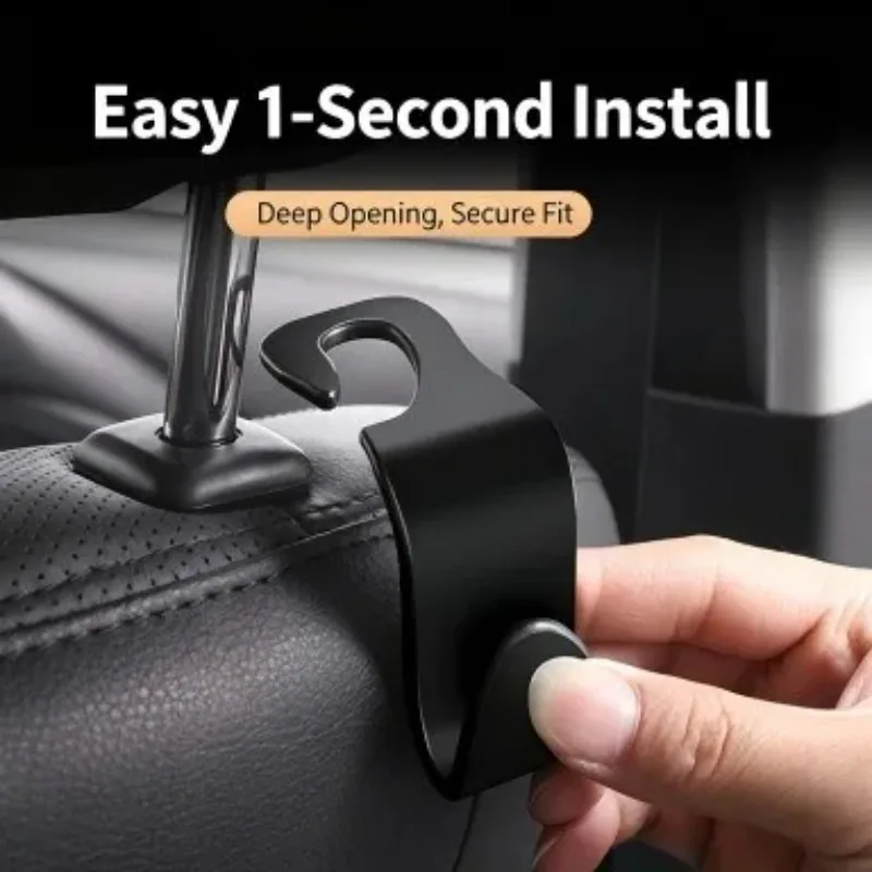 1/4 piece car headrest hook seat back storage clip car fastener hook car storage interior accessories