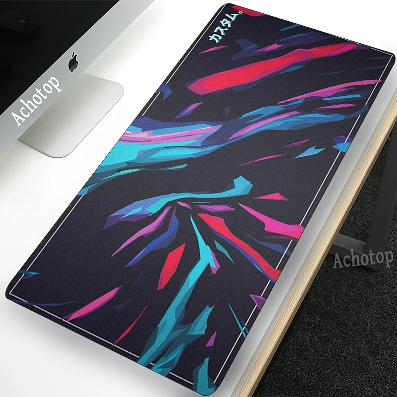 Imagem -05 - Strata Líquido Teclado Mouse Pad Jogo Mous Pad Gamer Velocidade Oversize Mouse Esteira Costura Larg Colorido Mármore Mesa Tapete 1200x550