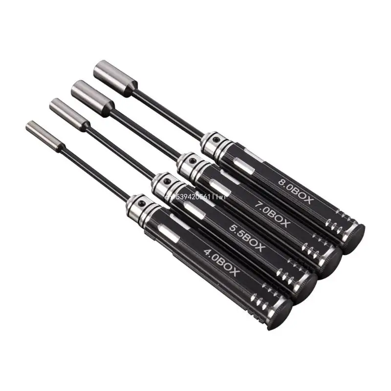 

4PCS Screw Driver Sockets Set Screwdriver Tool hexagonaled Sockets Wrench 4mm 5.5mm 7mm 8mm for Model DIY Dropship