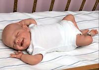 19inch Full Body Silicone Reborn Baby Doll Already Painted Sleeping April Lifelike Soft Touch Bath Toy 3D Skin