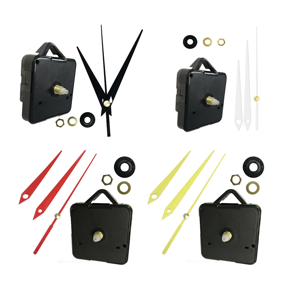 Quartz DIY Wall Clock Movement Mechanism Quartz Clock Replacement Motor with Needles and Hanger Clock Silent Set Repair Parts