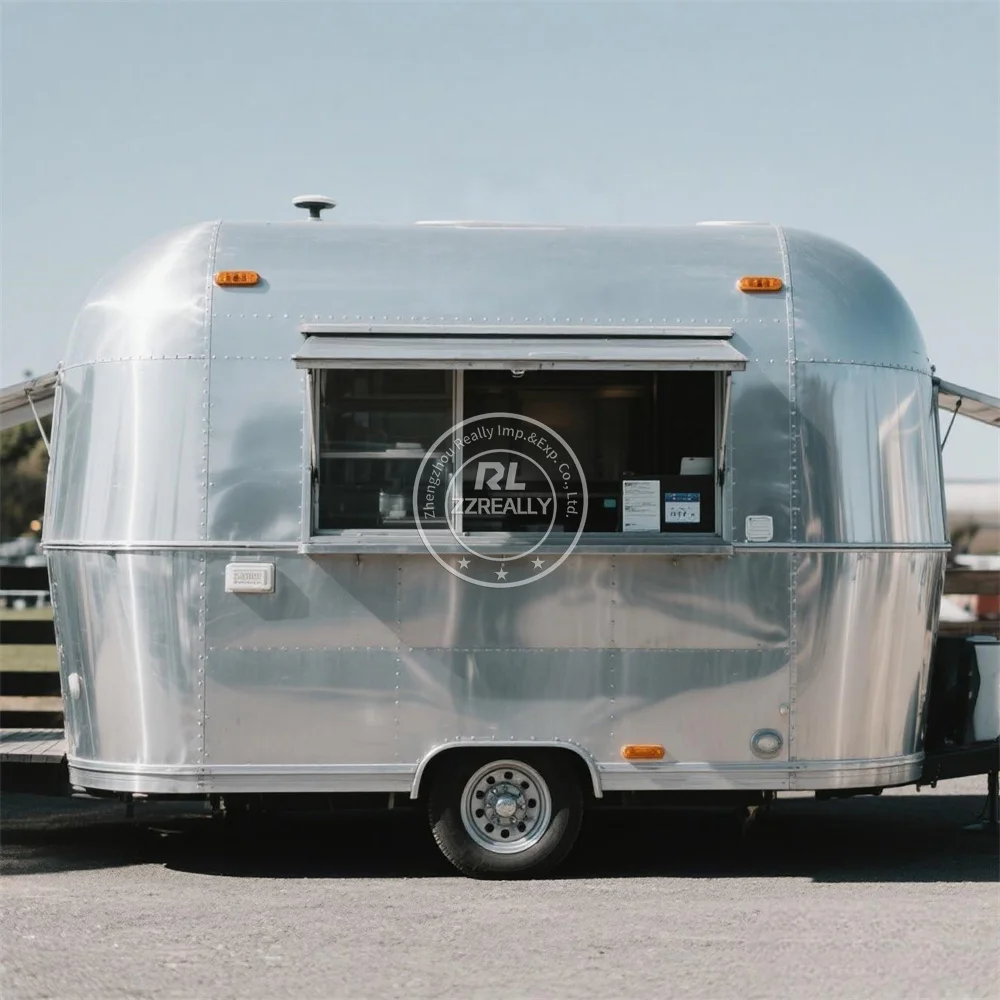 

Factory Price Cheap Stainless Steel Food Truck Hot Dog Cart Catering Trailer Concession Food Trailer