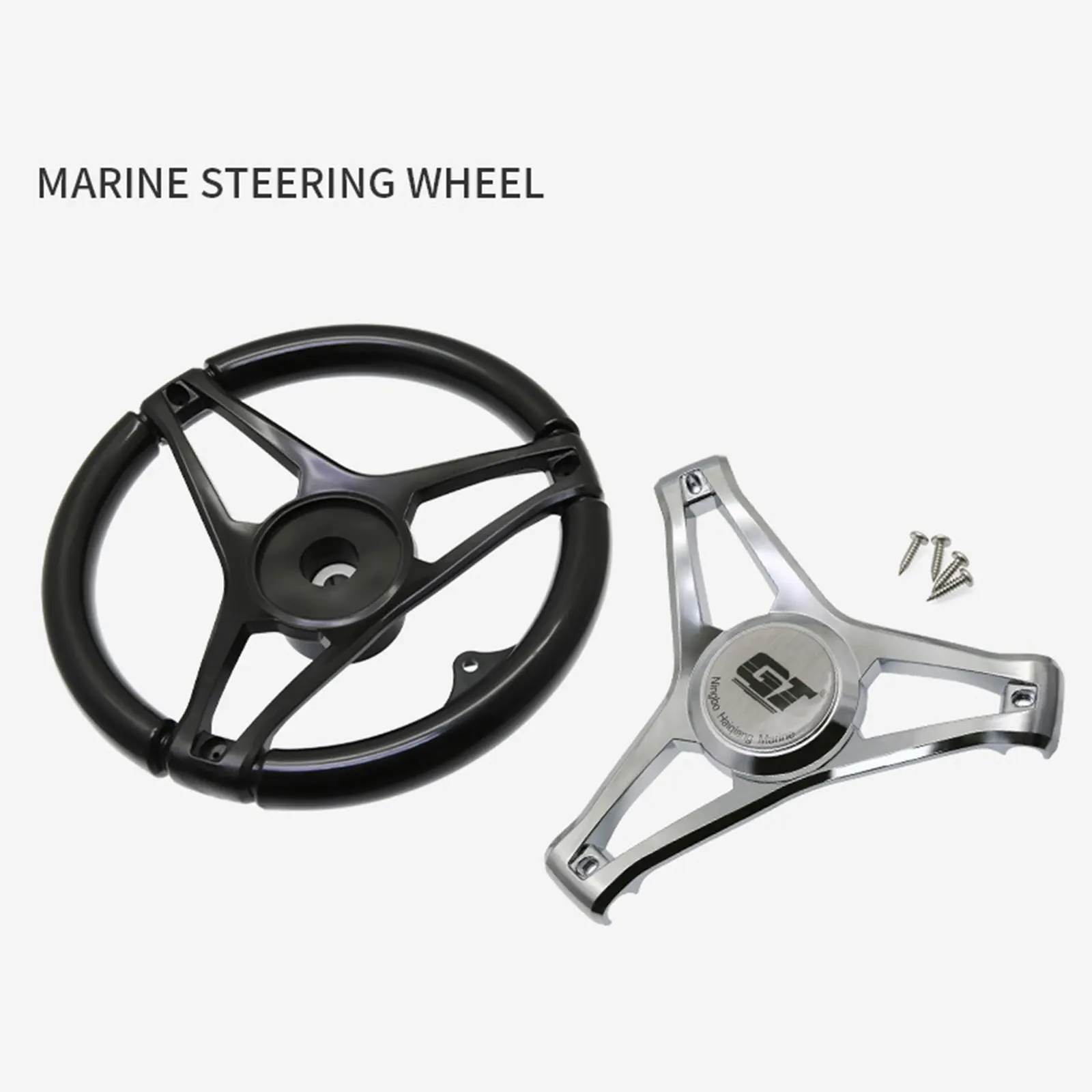 Durable Anti Slip Premium Nylon Steering Wheel,Steering Wheel Anti Slip for Boat Pontoon Boat Marine Accessories