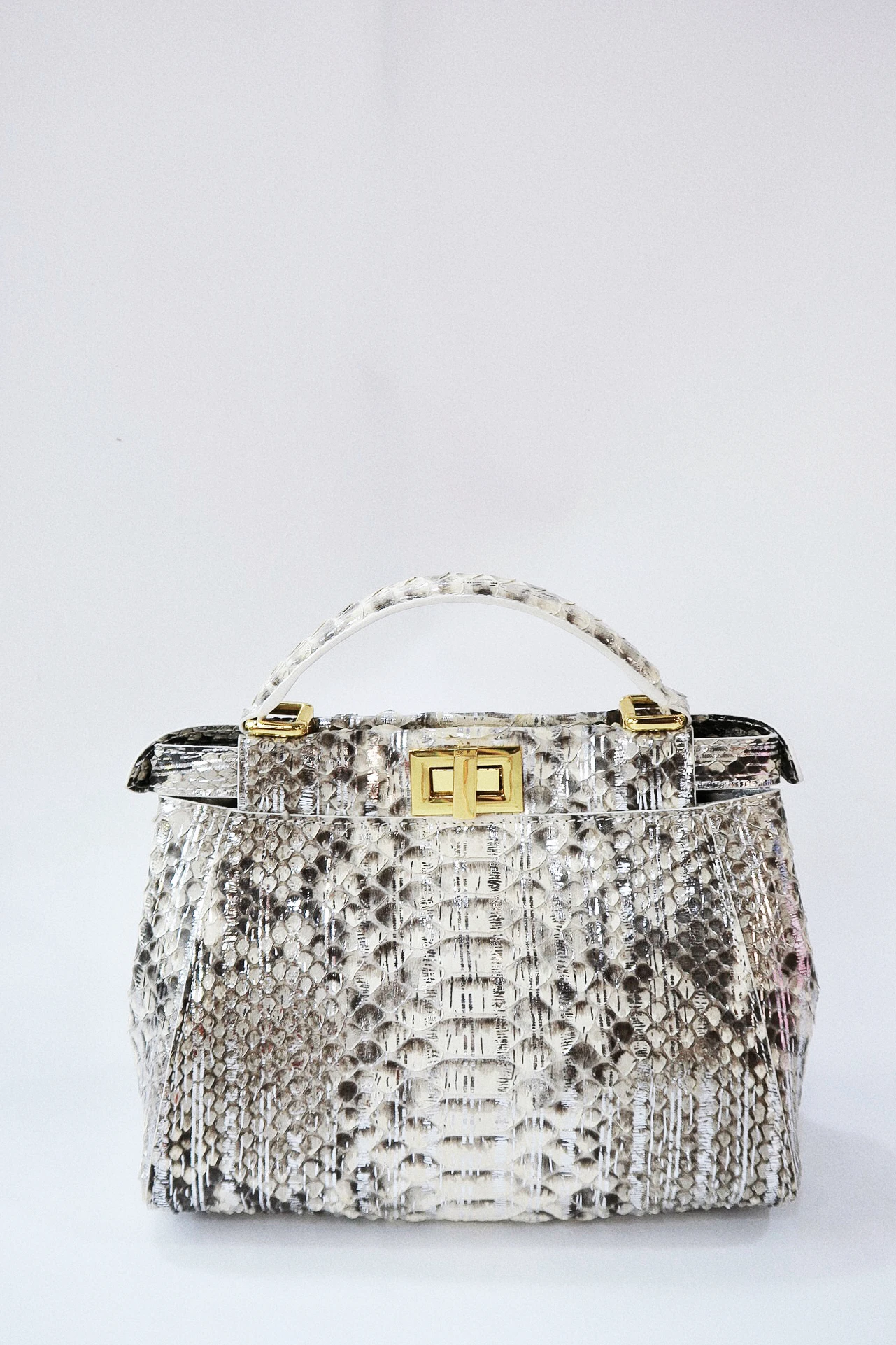 

2024NewStyleSummerSpringRealSnakeskinLeatherHandholdCrossbodyWomen'sBagFemale'sBag