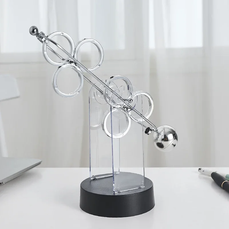 Physics Science Newton Pendulum Nordic Home Decoration Accessories Modern Metal Maglev Balance Balls Office Desk Decor Gifts view 4