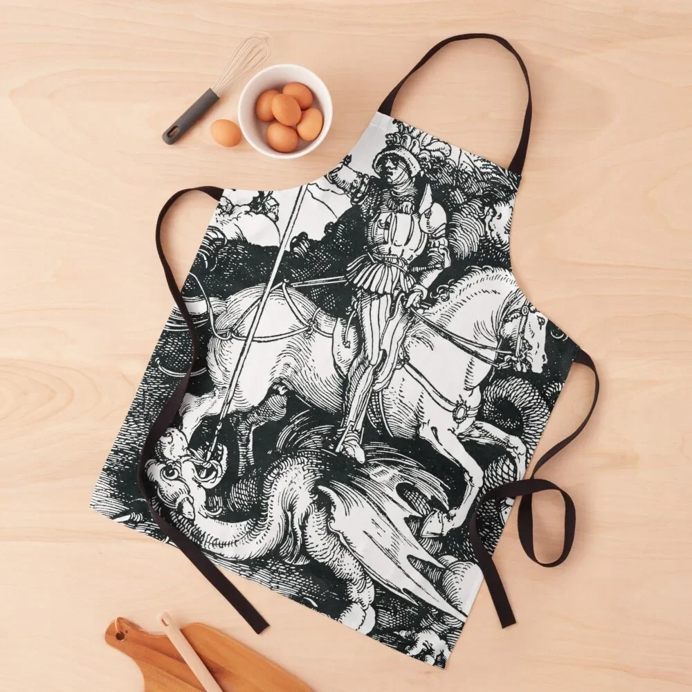 

Saint George - Albrecht Durer Apron Home And Kitchen Home Cleaning Apron