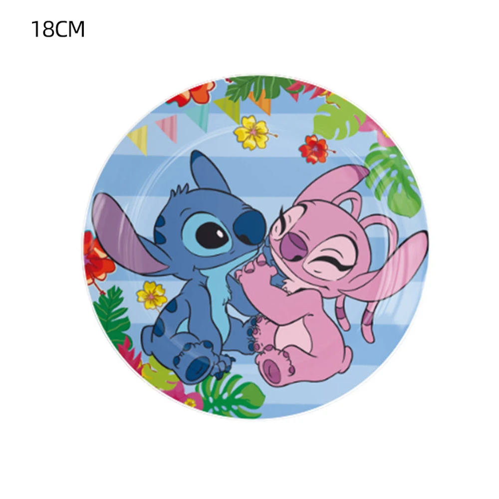 Disney Stitch Theme Party Supplies Disposable Tableware Paper Cups Plates Napkins Banner Kids Birthday Party Decor Baby Shower