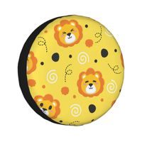 cute lions 14''-17''Car  Wheel Tire Cover Spare Covers Case Bag Soft Protector Pouch Waterproof Car Tyre Protector