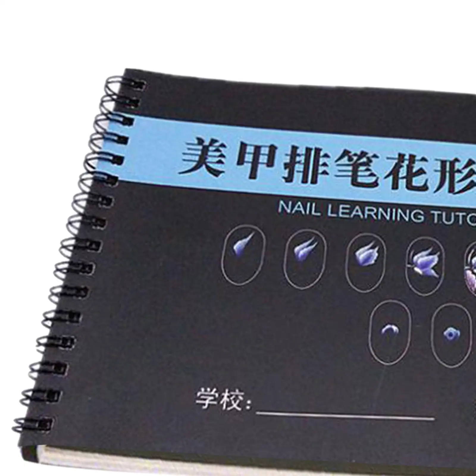 Nail Art Practice Template Learning Paper Book/ Nails Art Sticker Showing Shelf