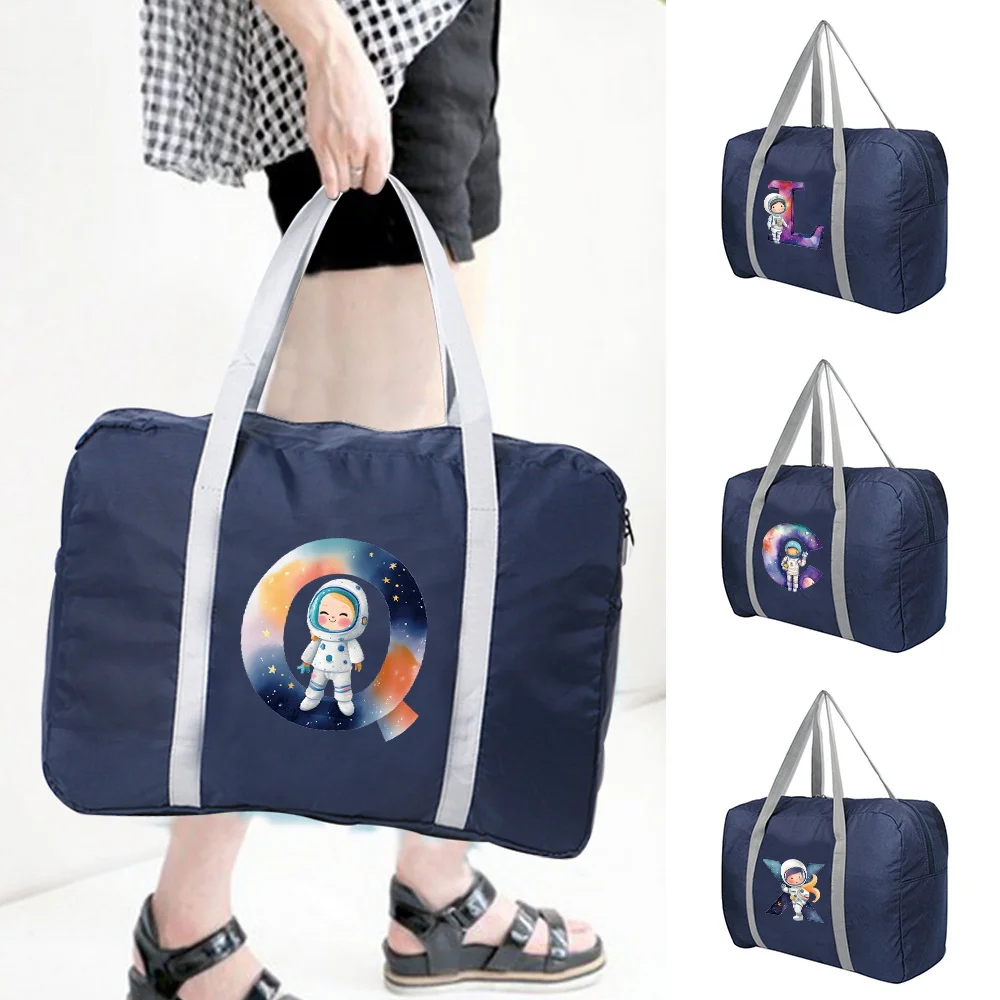 

Travel Bag for Women Hand Luggage Tote Astronaut Series Print Large Capacity Handbag Duffel Set Overnight for Lady & Men