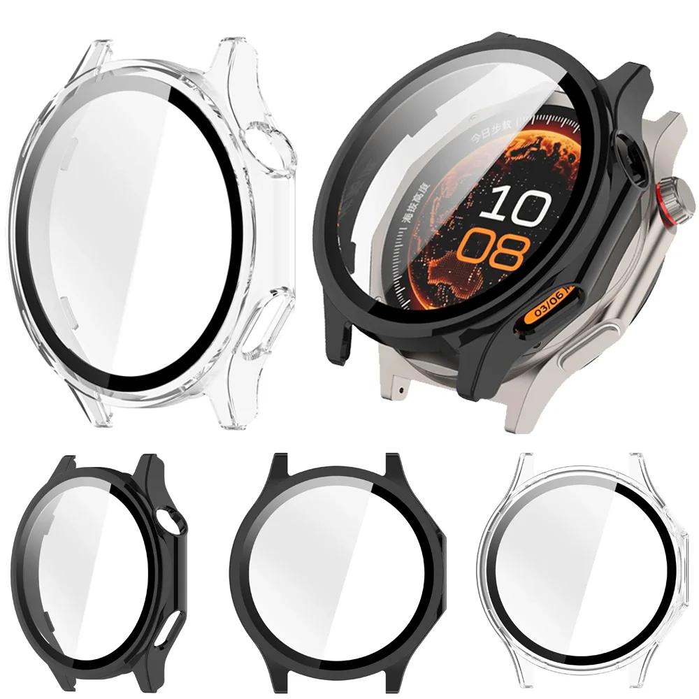 HD Glass+Case for OPPO Watch X3 Smart Watch Scratch-proof Protective Shell for Oneplus Watch 4 PC Case Bumper Accessories