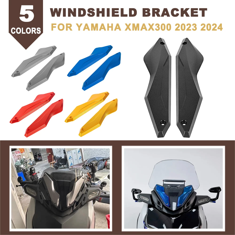 

Motorcycle Windshield Bracket Windscreen Deflectors Holder Guard Protector Accessories For YAMAHA XMAX300 XMAX X-MAX 300 2023-