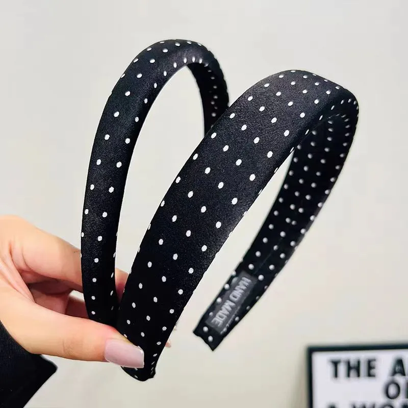 1/4 Stück Einfaches Schwarz-Weißes Gepunktetes Breites Haarband für Frauen, Elegantes Haarband für den Alltag, Modisches Haarband für Mädchen zum Gesichtwaschen – Detail 12
