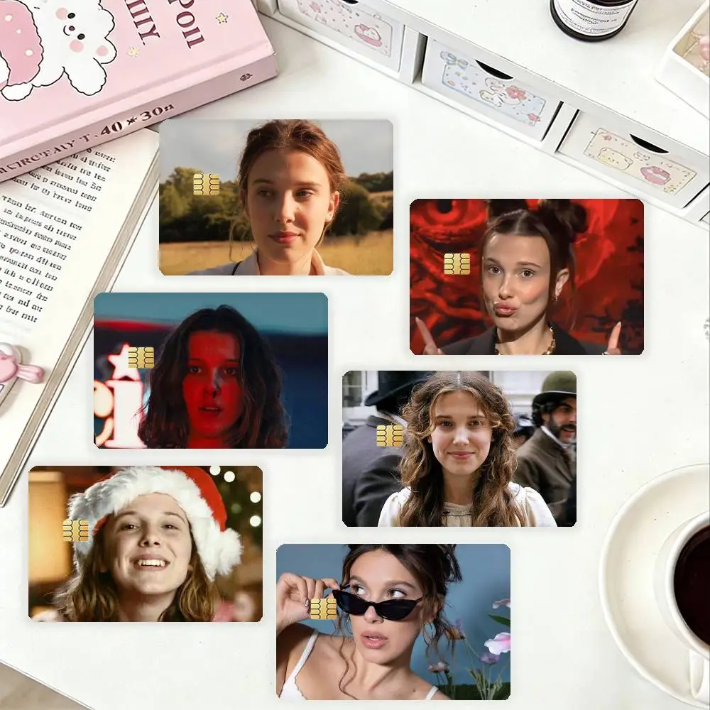 

Millie Brown Stranger HD Waterproof Card Skins Protective Stickers for Credit Bank Game Cards