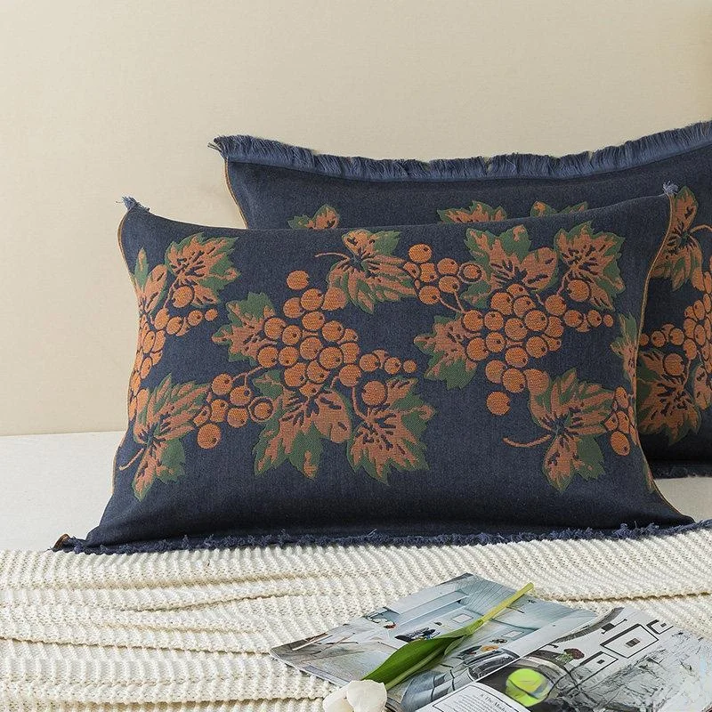 

Утолщенные наволочки из чистого хлопка, противоскользящие, прочные, в скандинавском стиле, для домашнего использования, простой дизайн, устойчивые к грязи и маслу, для всех сезонов.