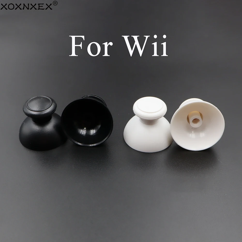 Wii 게임 패드 콘솔용 2개 썸스틱 조이스틱 머쉬룸 캡 수리용, Wii 컨트롤러용, 아날로그