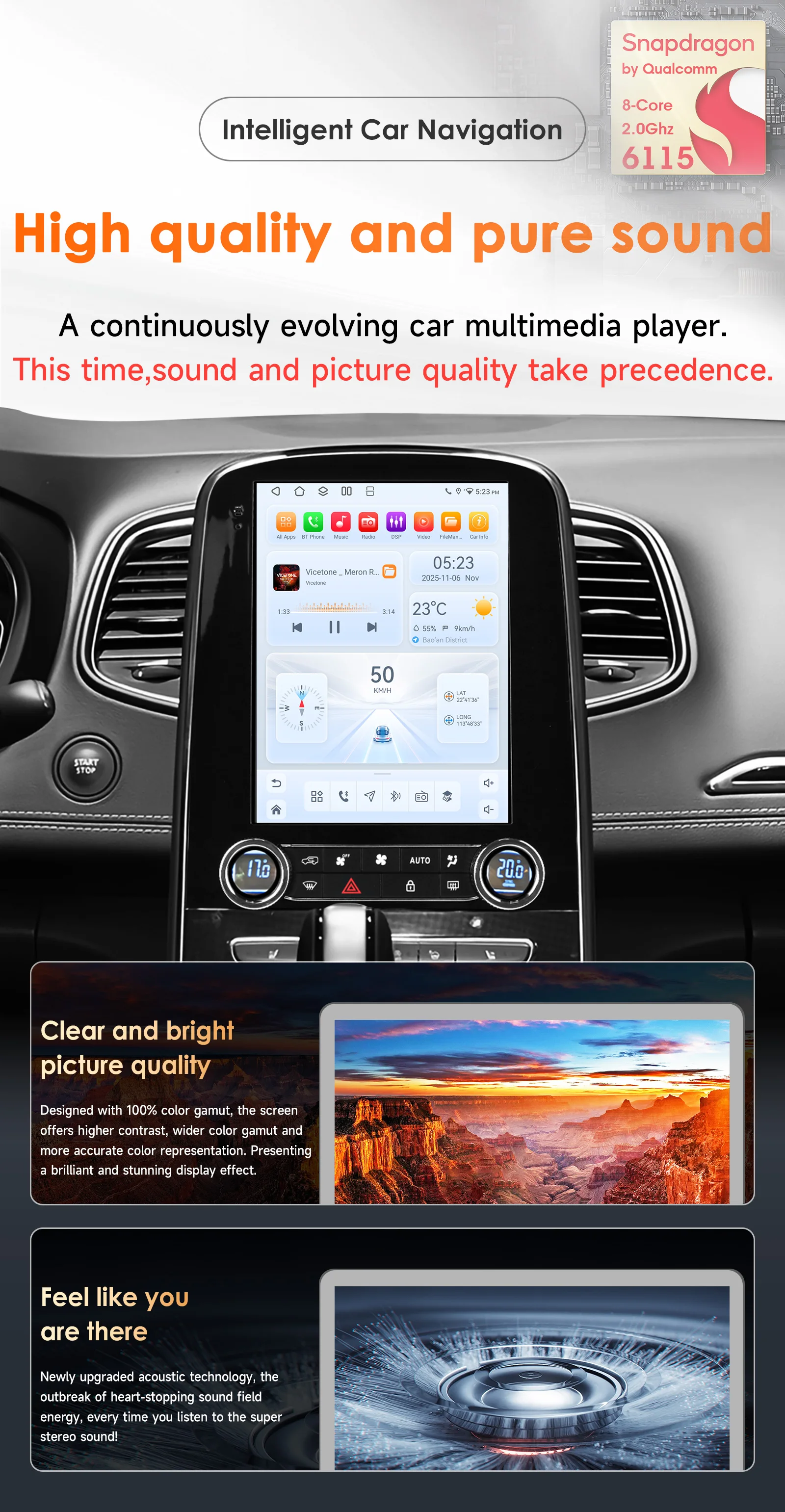 9.7''Android 14 Car Radio for Renault Scenic 2013 - 2024 Multimedia Player GPS Navigation 4G Carplay AutoRadio Stereo Head Unit