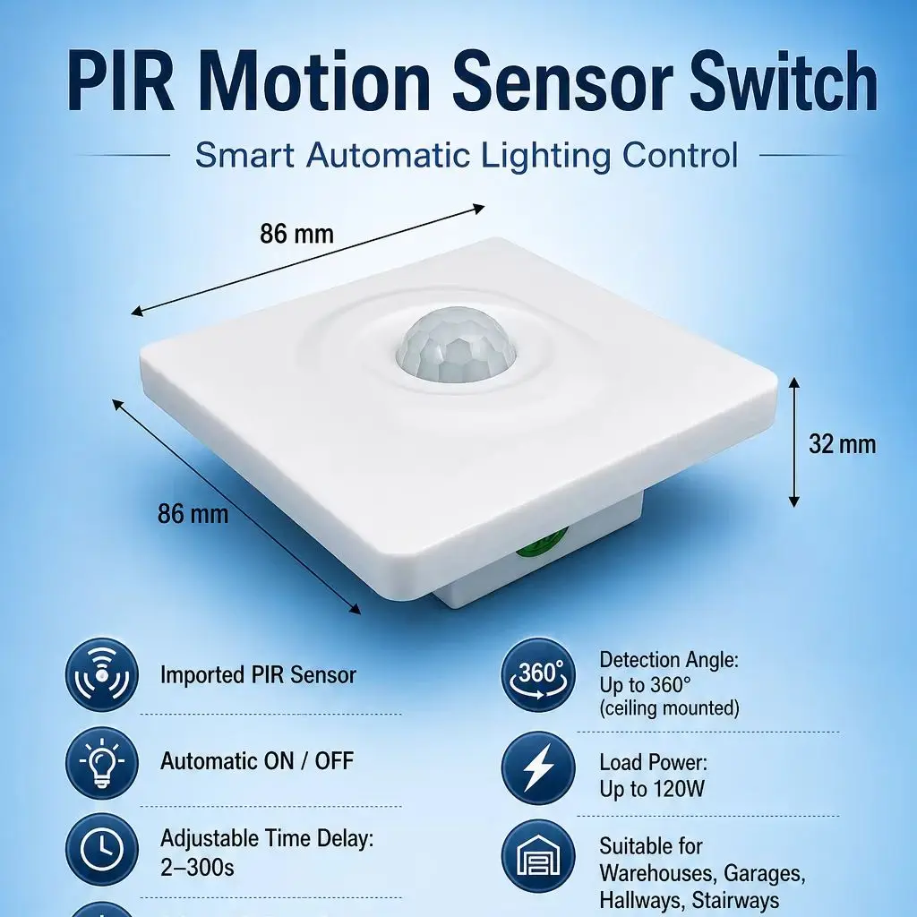 

DC12V-24V Infrared PIR Motion Sensor Switch with Dry Contact Output for Security And Automation
