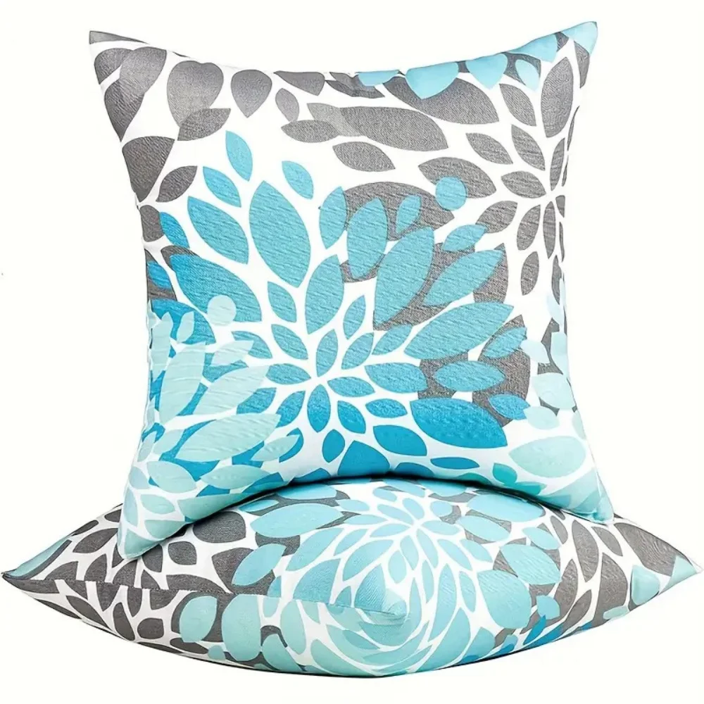 Cozy Polyester Throw Pillow Cover Convenient Zipper Warm Festive Hotel Decor Cover