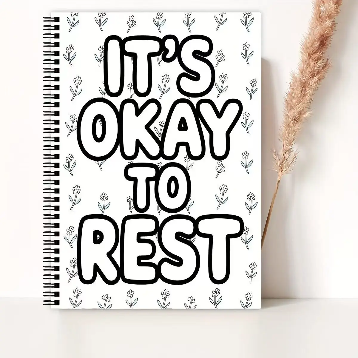 Adult Mental Health Coloring Book Creative Stress Relief Spiral Bound Doodle Art Therapy Book