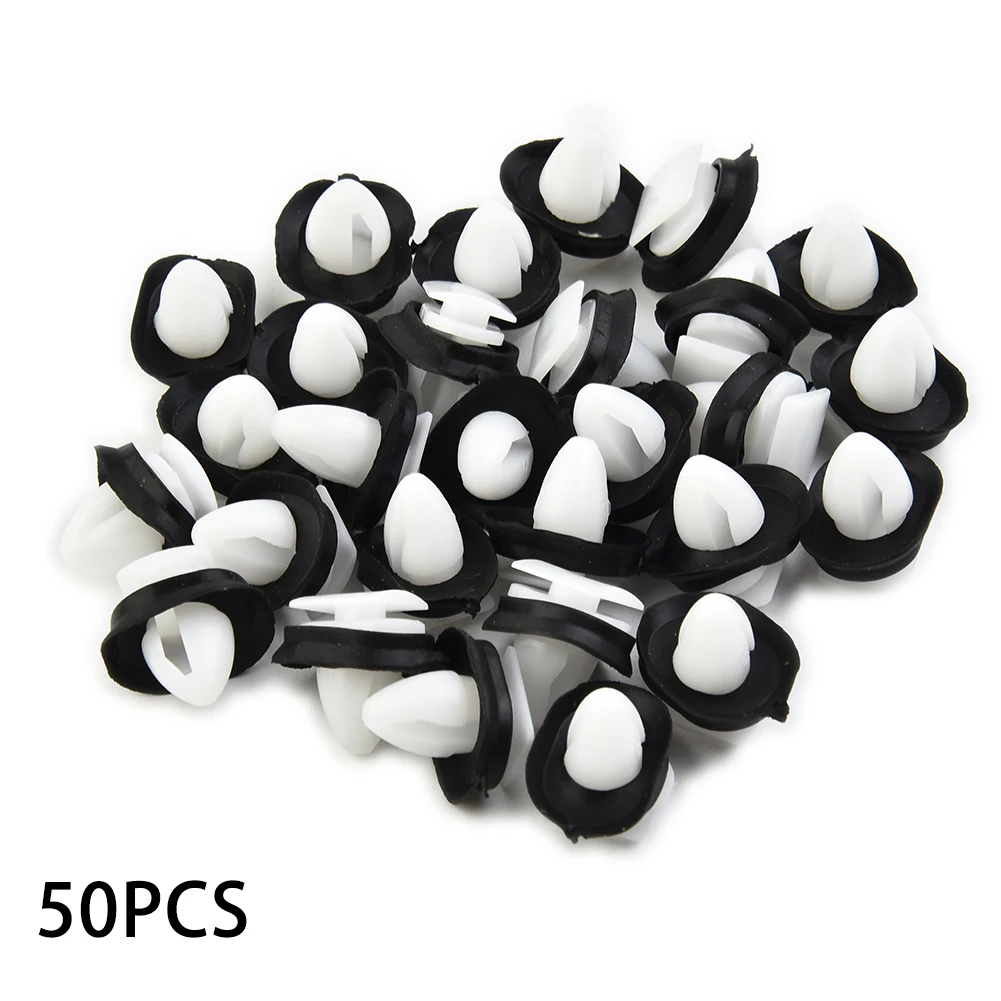 

50Pcs Car Rocker Panel Moulding Clips For Fiat For Ducato 71728806 Exterior Side Molding Massage Lower Door Trim Clips Plastic