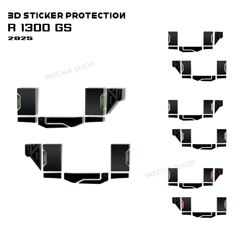 

Motorcycle Suitcase Decal 3D Resin Sticker Protective Decor Kit for R1300GS R 1300 GS Trophy 2025 Vario Suitcase Stickers