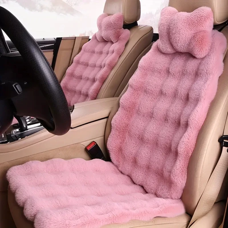 

Winter Warm Car Seat Cushion Breathable Comfort Pad Universal Fit for Most Cars Travel Business Trip Daily Use Accessories