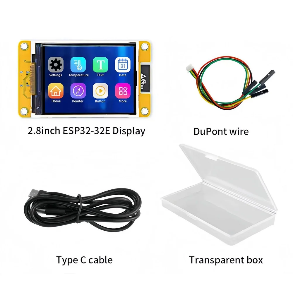 

IoT Development Display Module with forESP32 Controller and 2.8 inch 320x240 Touch Screen for Wireless Applications