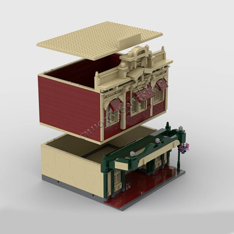 1772 PCS Scena di strada cittadina Abbigliamento di moda di strada principale MOC Personalizza Building Block modulare Regalo giocattolo di Natale educativo fai da te