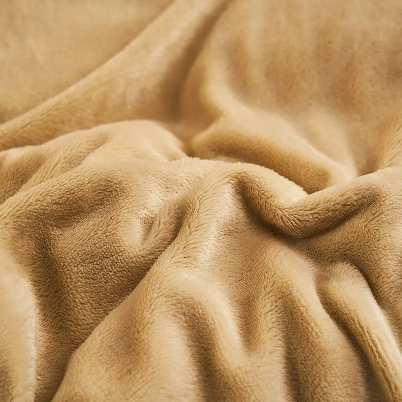 Winter Thick Quilt Cover Bedding Simple Solid Color Warm Soft Double-Sided Plush Single Quilt Cover Twin Queen King Duvet Cover - Image 5