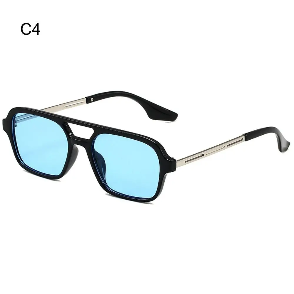 Luxusmarke UV400 Schutz Quadratische Sonnenbrille Vintage Sommer 70er Jahre Sonnenbrille Retro-Stil Shades für Damen und Herren