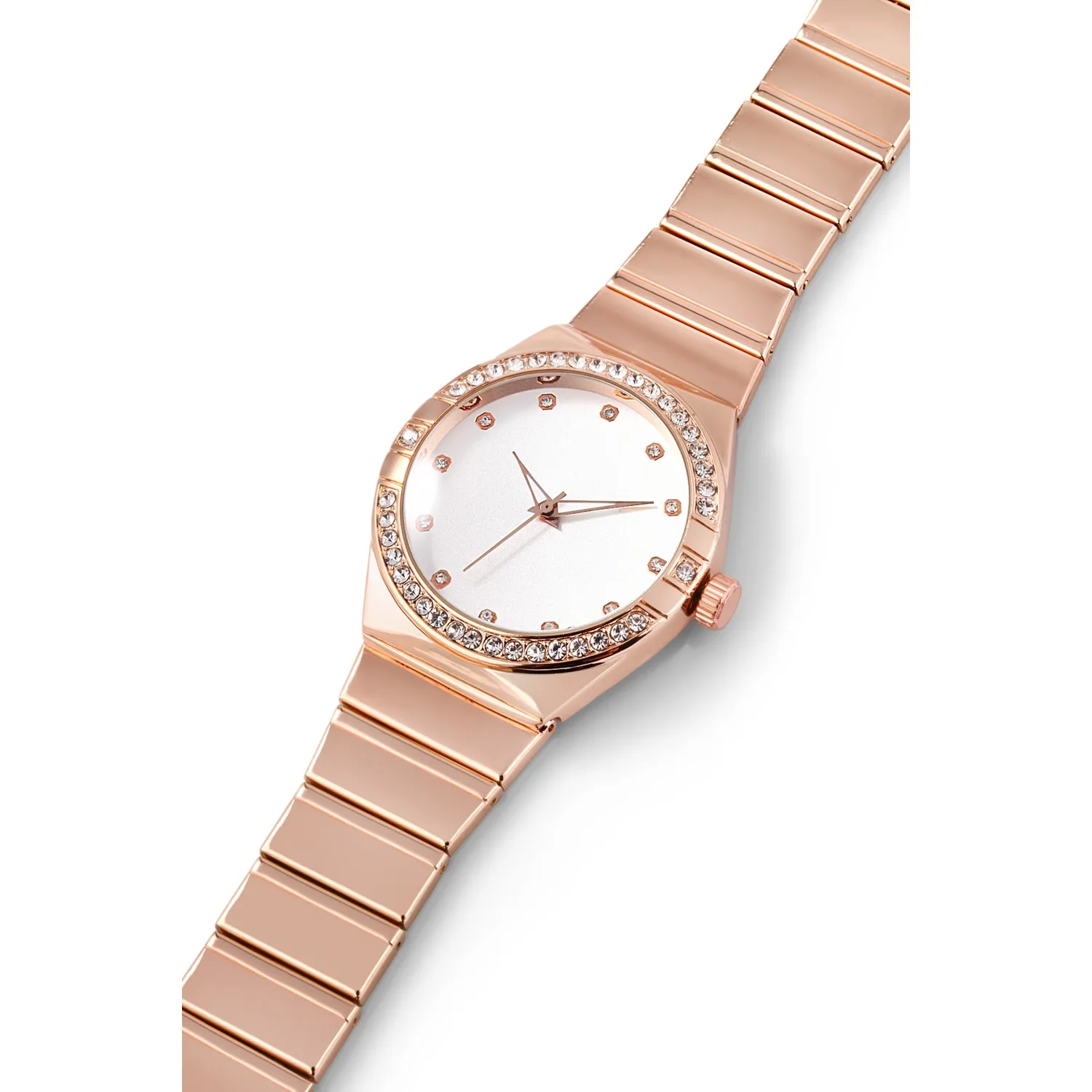 Women's Wristwatch Metal Strap 2022 Creation New Fashion Stylish Quality Casual Silver Golden Rose Color