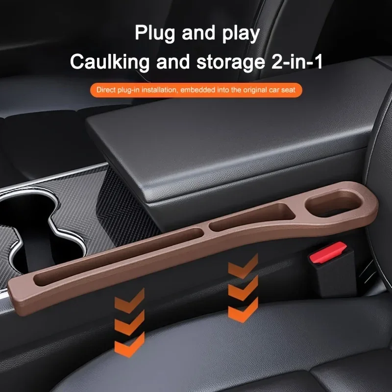 2pcs Pair Universal Car Seat Gap Plug Strip Side Seam Car Gap Filler Leak Proof Seat Gap Storage Organizer Interior Decoration view 5