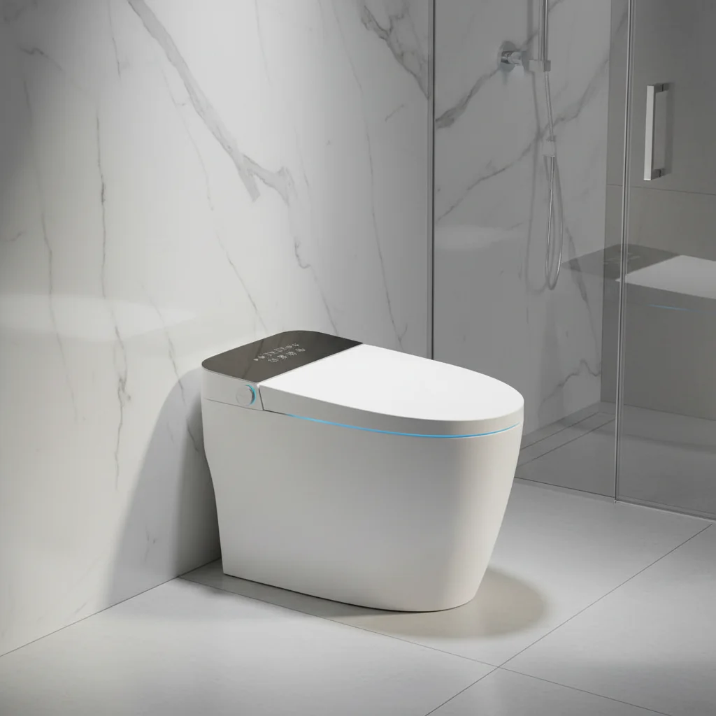 Chinese WC Ceramic Wall Hung Smart Toilet White Ivory 300mm S-Trap Drainage Remote Control 3.8L Flushing Automatic Deodorization view 4
