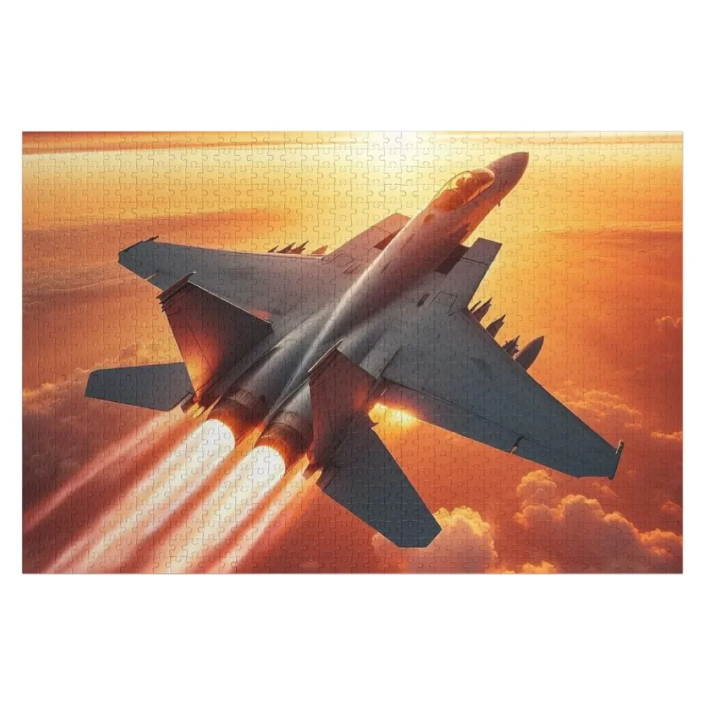 

F-15 Eagle Jigsaw Puzzle Wood Animals Baby Wooden Puzzle