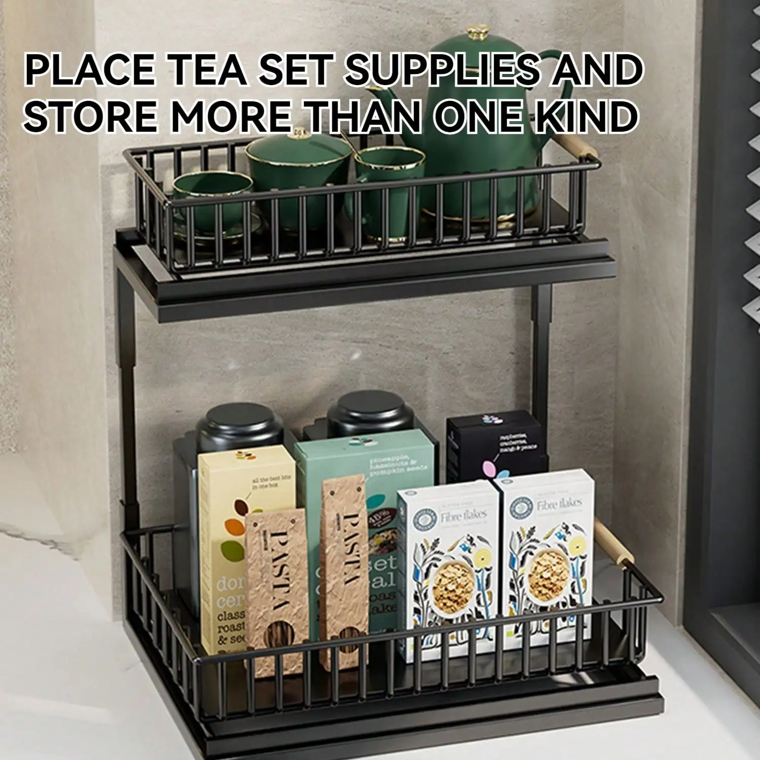 

1-Piece Under Sink Organizer and Storage,Slide Out Cabinet Organizer,Kitchen Bathroom Organizers and Storage with Sliding Drawer