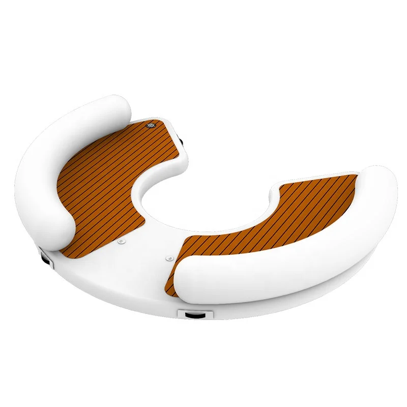 Produto popular Water Floating Resort Air Island Plataforma de cais inflável Lounge de ar de cais inflável