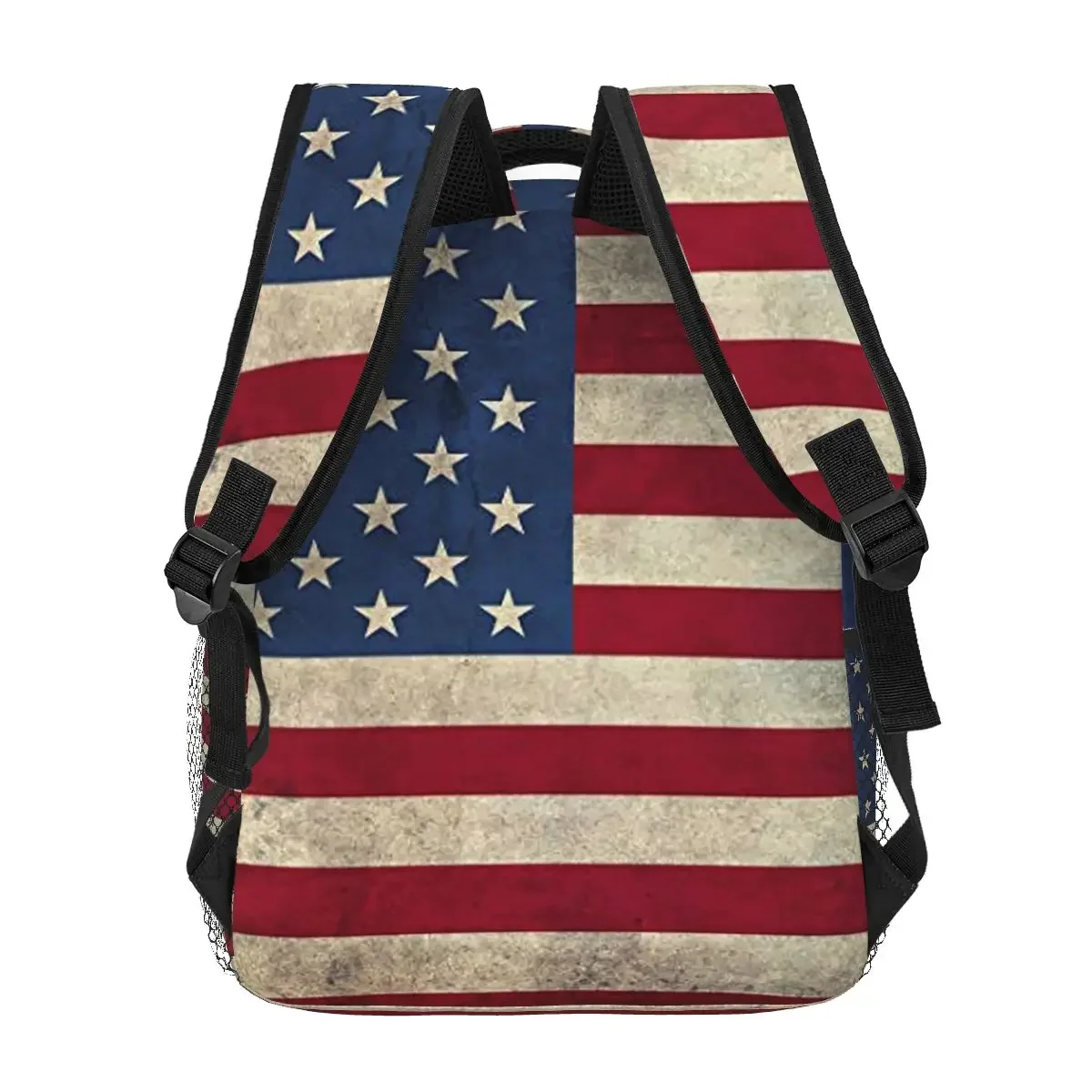 الولايات المتحدة الأمريكية العلم الأمريكي على ظهره رائجة البيع Daypack سعة كبيرة للأطفال BookBag حقيبة مدرسية حقائب الكتف للرجال والنساء