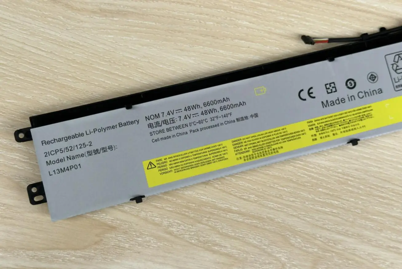 Imagem -02 - Bateria para Lenovo 7.4v8.v 6486mah 48wh L13m4p01 Y4090 Y4070 S41-70-ise S41-70-ith S41-70am-ith L13c4p01 L13l4pise