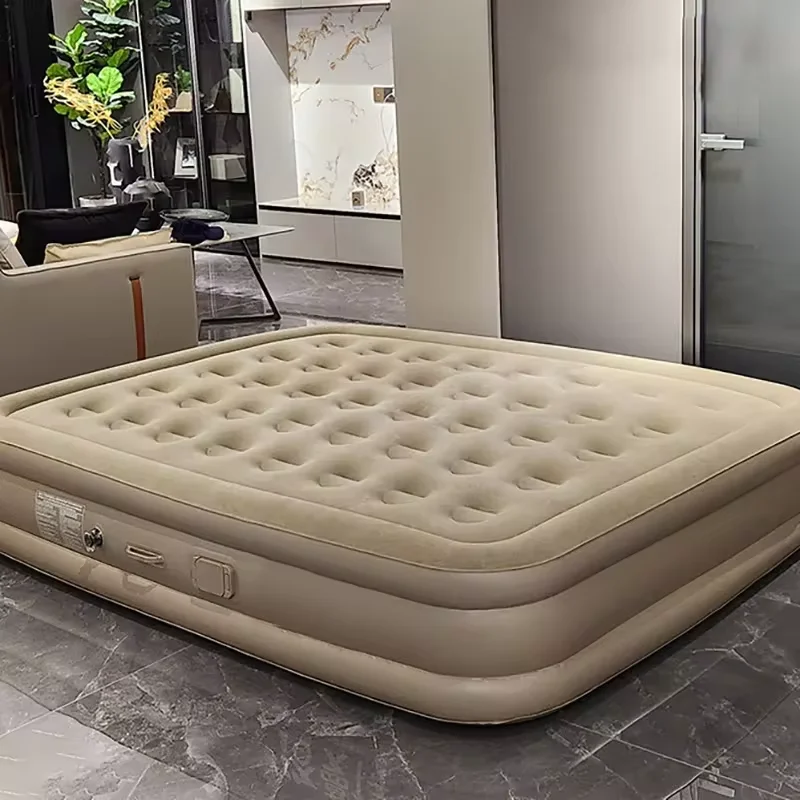 

Wholesale Portable Double Inflatable Bed Air Mattress Outdoor Soft Inflatable Pad with Built in Electric Pump Easy Set up