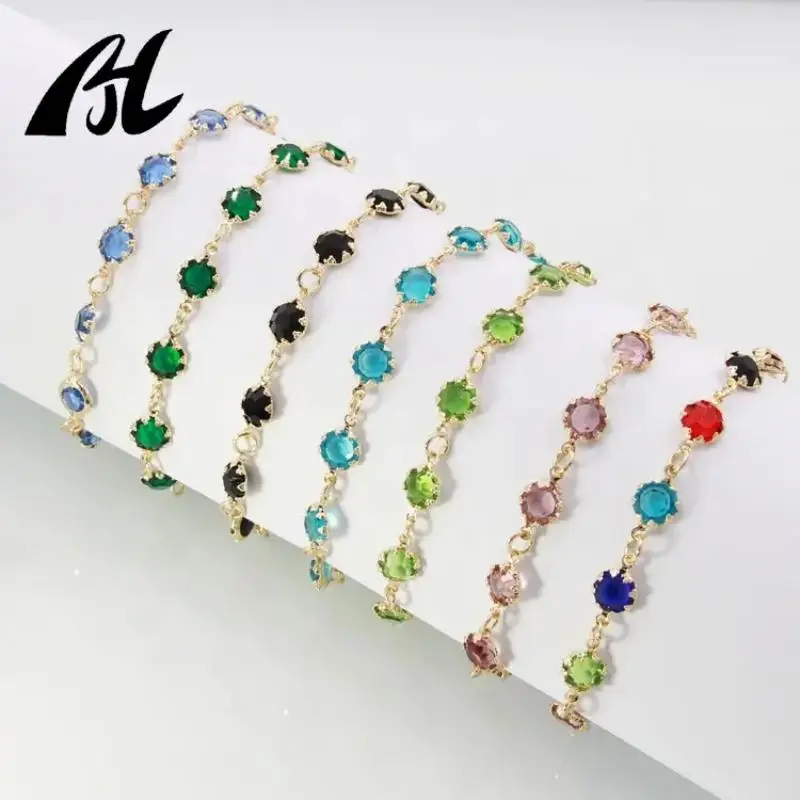 

Hot sell new coming popular different color beads Agate bracelet with extension chain bracelet friendship lucky bracelet