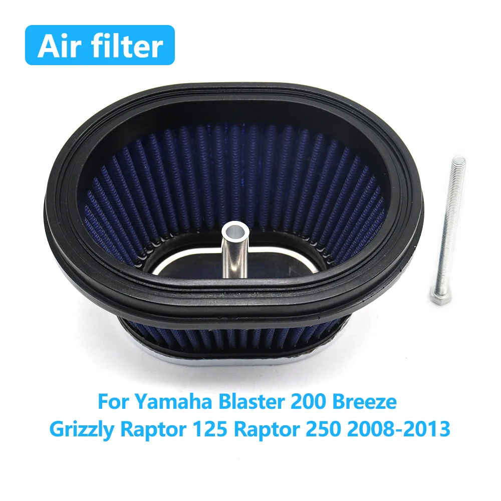 

Motorcycle High Flow Air Filter For Yamaha Blaster 200 Breeze Grizzly Raptor 125 Raptor 250 2008-2013 Intake Cleaner Accessories